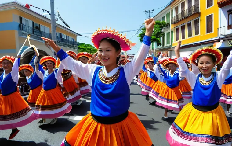 코스타리카 민속 음악과 전통 춤 - A close-up shot focusing on a Costa Rican marimba band performing in a cozy, open-air cafe or commun...